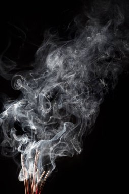 Duman arka plan sanat tasarımı tütsü yakma.