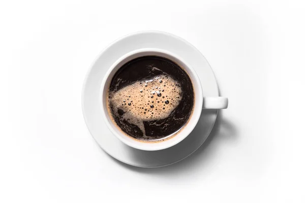 Black Coffee Isolated White Background — Stock Photo, Image