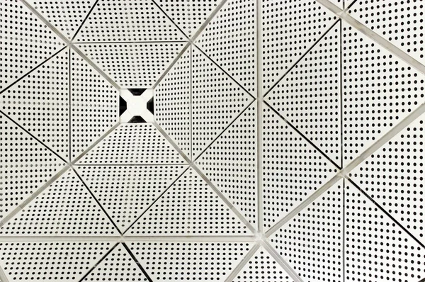 Triangular Vortex Pattern Made Various Black White Geometric Shapes Including — Stock Photo, Image