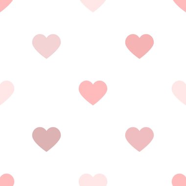 hafif pembe kalp desen 