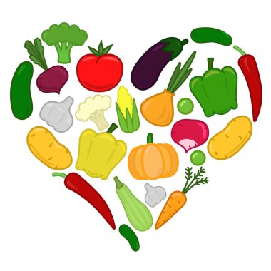 sebze sebze kalp, ayarla