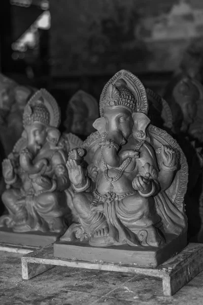 Modelo Arcilla Sin Terminar Señor Ganesh Ganesha Ser Elaborado Por — Foto de Stock