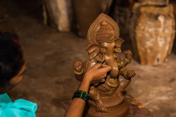 Mapusa Goa India Agosto 2018 Modelo Arcilla Del Señor Ganesh — Foto de Stock