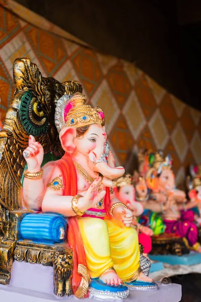 Ídolos Del Señor Hindú Ganesh Ganesha Venden Goa India Con — Foto de Stock