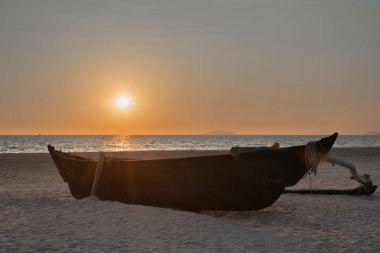 Balıkçı teknesi Arossim Beach Goa, Hindistan