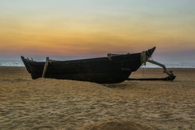 Balıkçı teknesi Arossim Beach Goa, Hindistan