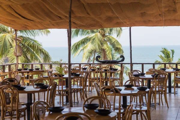 Ozran Little Vagator Beach Goa India Abril 2018 Antares Restaurante — Foto de Stock