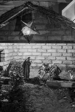 Rustik Noel Cribs Goa Hindistan'da ekranda