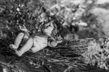 Rustik Noel Cribs Goa Hindistan'da ekranda