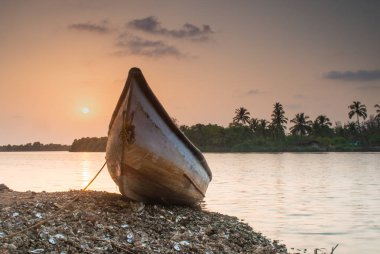 Goa, Hindistan 'da denizin güzel manzarası