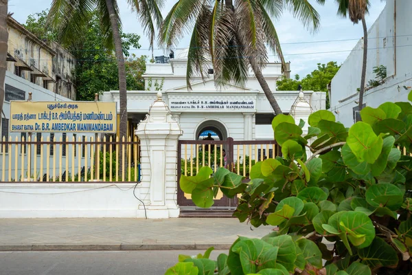 Fehér Város Pondicherry India Szeptember 2019 Gyönyörű Francia Építészet Épületek — Stock Fotó