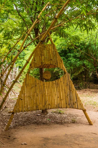 Auroville Tamilnadu India September 2019 Auroville Bamboo Centre Auroville Tamilnadu — Stock Photo, Image