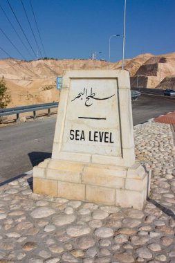 Deniz seviyesinden İsrail, açık havada, güneşli bir gün, dikey özel işareti yerleşmiş