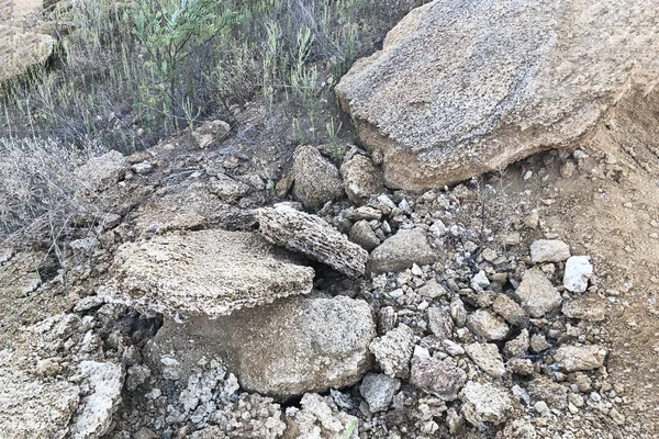 Rochas Reais Pedras Umas Formações Ásperas Pedras Interessante Fundo Expressivo — Fotografia de Stock