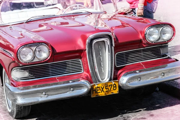 Avana Cuba Agosto 2017 Vecchia Auto Vintage Retrò Americana Degli — Foto Stock
