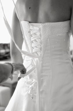 Bir düğün romantik bir detay