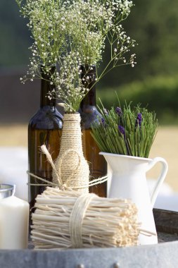 Bir düğün romantik bir detay