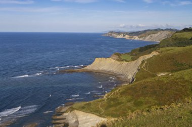 Zumaia Basque Coast flysch jeolojik bölgesi