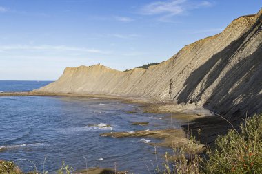 Zumaia Basque Coast flysch jeolojik bölgesi