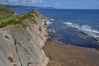 Zumaia Basque Coast flysch jeolojik bölgesi