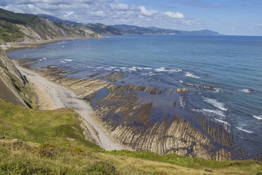 Zumaia Basque Coast flysch jeolojik bölgesi