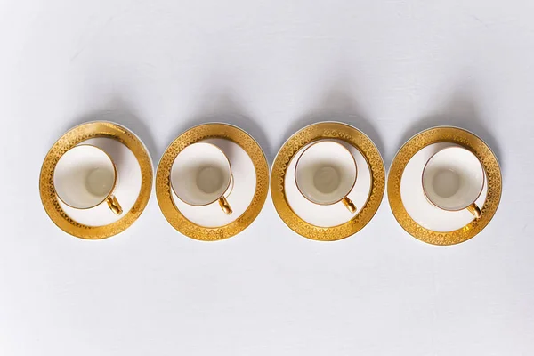 Fine Coffee Cups White Background — Stock Photo, Image