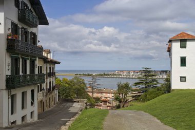 Hondarribia,  a typical Basque fishing village clipart