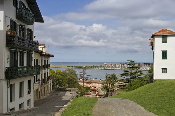 Hondarribia Типовий Баскського Рибальського Села — стокове фото