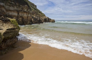 Galizano plaj Cantabria, İspanya