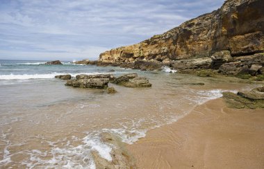 Galizano plaj Cantabria, İspanya