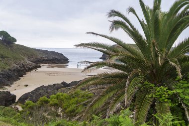 Llanes kasaba ve sorroundings yılında Asturias, İspanya