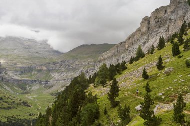 Ordesa milli park alanında Pyrenees, İspanya