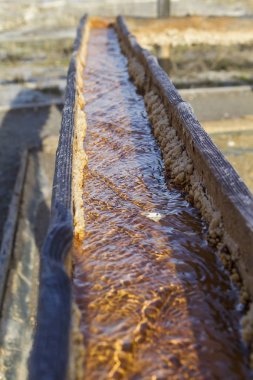Araba, Bask Ülkesi'nde Aana tuzlu vadi tuzlu 
