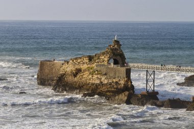Fransa'da Biarritz kıyı bask kasabası