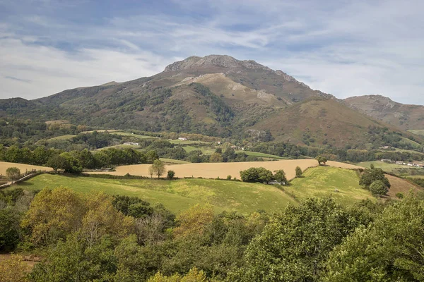 Landskap Rhune Mouintain Område Baskiska Regionen Frankrike — Stockfoto