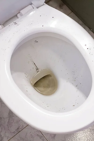 Zeer Vuile Verwaarloosde Toiletpot — Stockfoto