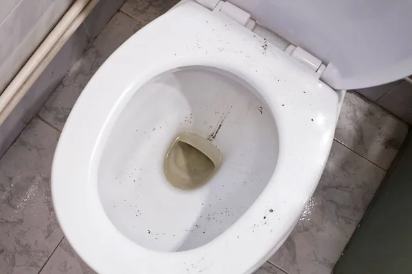 Zeer Vuile Verwaarloosde Toiletpot — Stockfoto