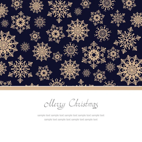 Christmas Greeting Card Snowflakes Place Text — Stock Photo, Image