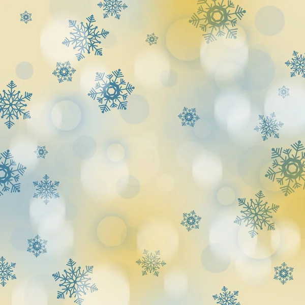 Fondo Navidad Abstracto Con Copos Nieve Chucherías — Foto de Stock