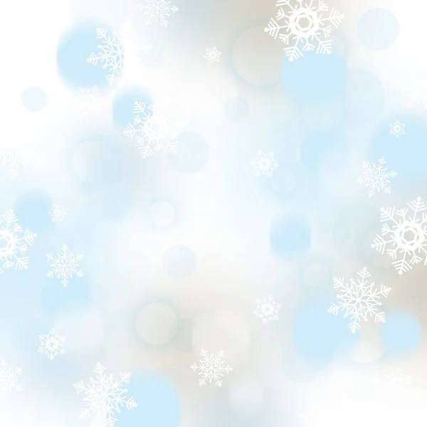 Абстрактный Рождественский Фон Снежинками Безделушками — стоковое фото