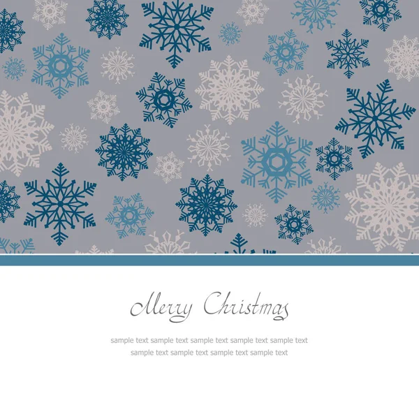 Vánoční Přání Barevnými Sněhové Vločky Místo Pro Text — Stock fotografie
