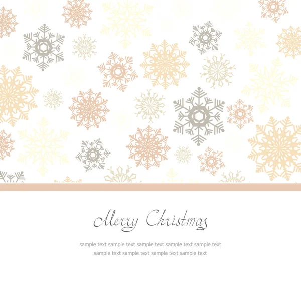 Christmas Greeting Card Colored Snowflakes Place Text — Stock Photo, Image