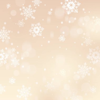 Kar taneleriyle soyut noel arkaplanı