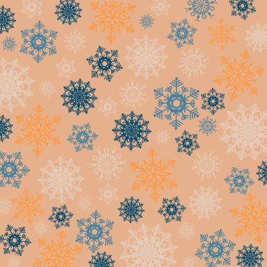 Noel arka plan renkli kar taneleri ile