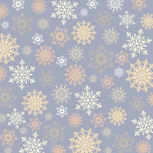 Abstracte Achtergrond Van Kerstmis Met Gekleurde Sneeuwvlokken — Stockfoto