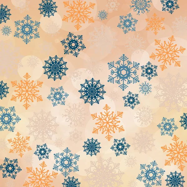 抽象的なクリスマス背景色雪の結晶 — ストック写真