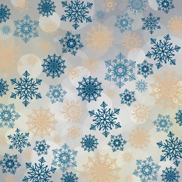 Abstrakte Weihnachten Hintergrund Mit Farbigen Schneeflocken — Stockfoto