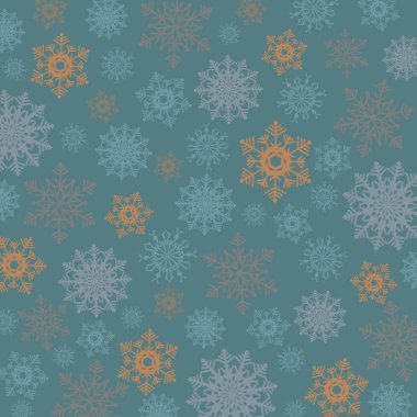 Noel arka plan renkli kar taneleri ile