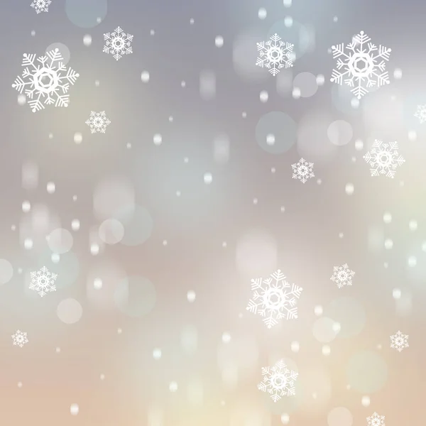 Astratto Sfondo Natale Con Fiocchi Neve — Foto Stock