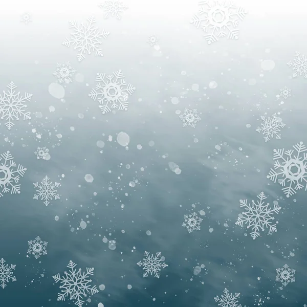 Winter background with snowflakes — Stock Photo, Image